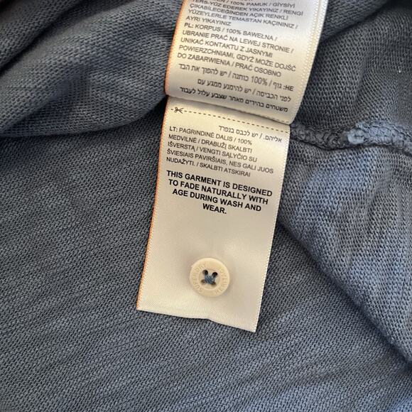 Superdry Henley Men's XL Legacy Long Sleeved Tee Blue 3 Button Cotton Cabincore - Picture 7 of 11